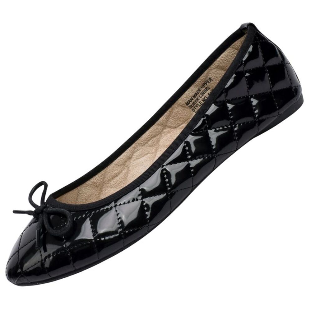 Alpine Swiss Aster Womens Comfort Ballet Flats Faux Patent Leather Slip On Shoes